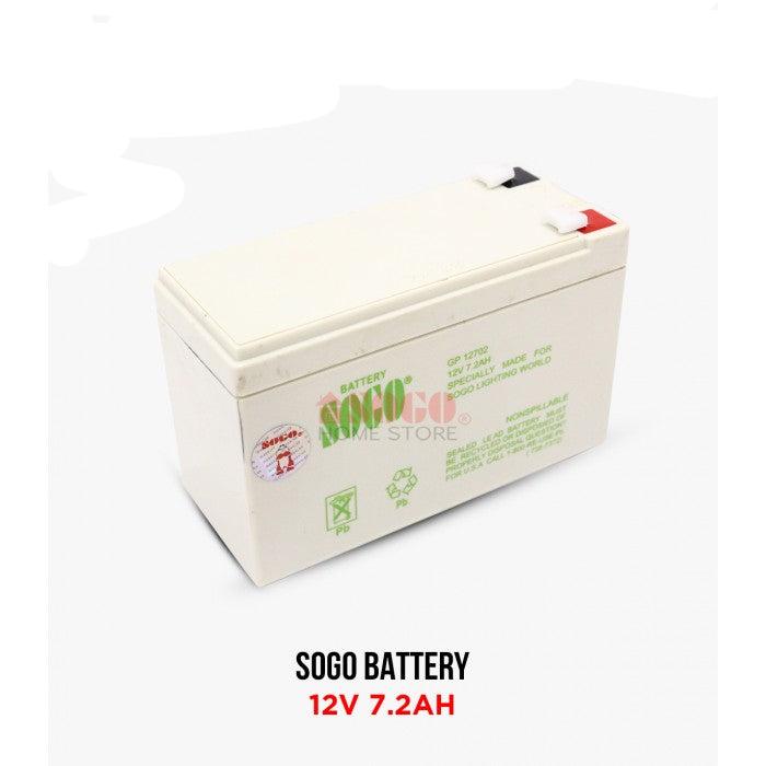 SOGO 12V 7.2AH Rechargeable Dry Battery