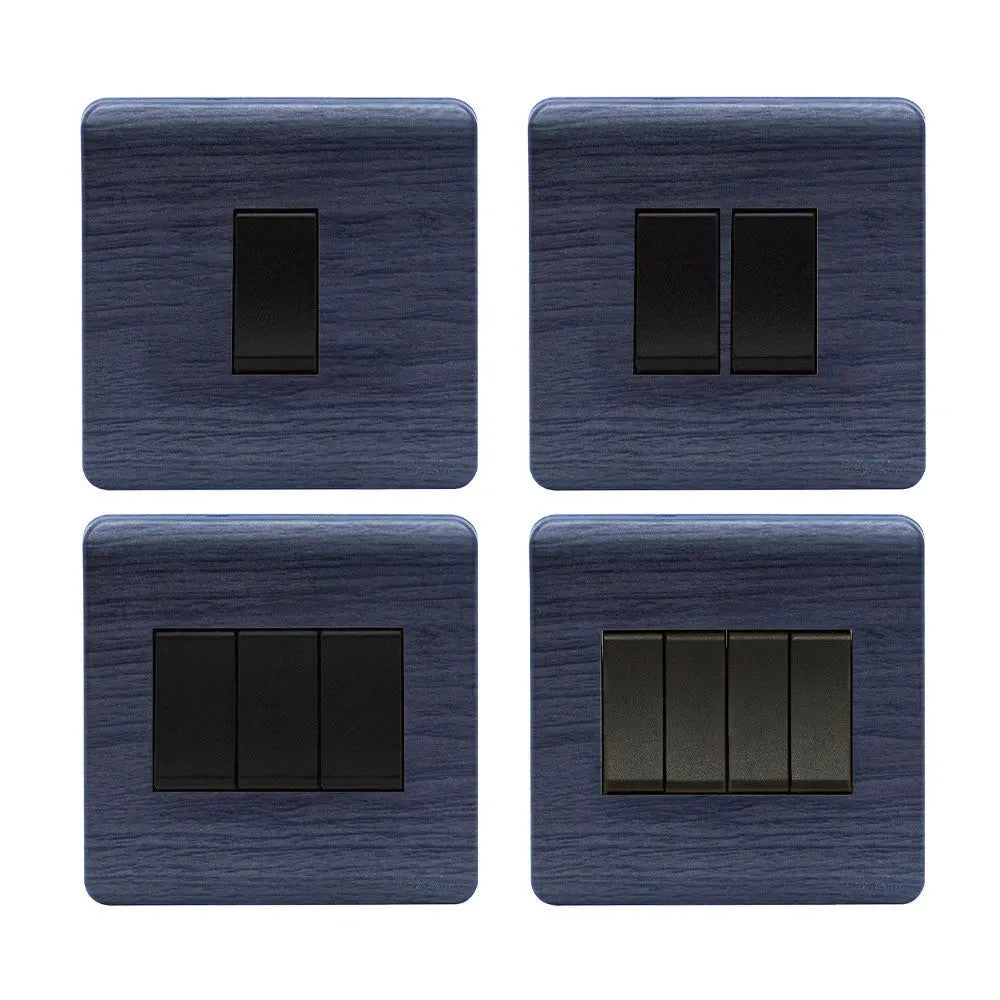 Scintilla 6 Gang Black Flush Switch Price in Pakistan 