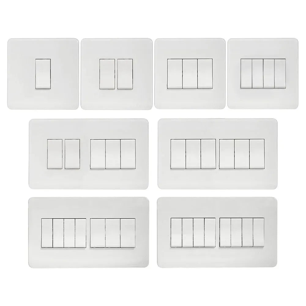 Scintilla 6 Gang Silver Flush Switch Price in Pakistan 