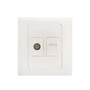 Clopal Typer Series TV+Telephone Shuttered Outlet