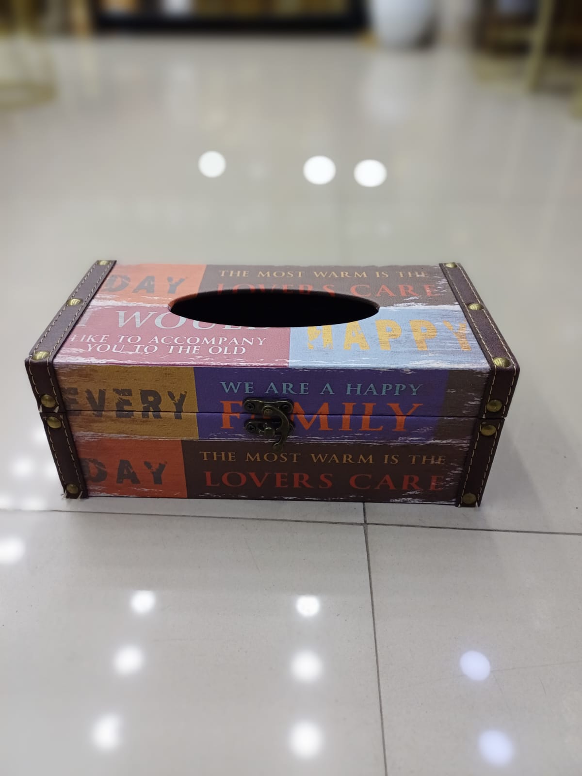 Retro Antique Wooden Tissue Box Price in Pakistan