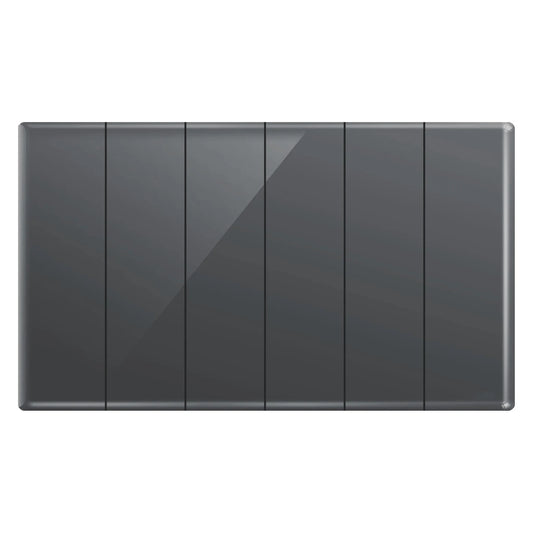Aqua Glasskin Grey 6 Gang Switch Price in Pakistan