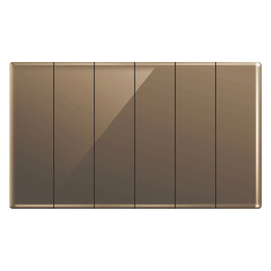 Aqua Glasskin Bronze 6 Gang Switch Price in Pakistan