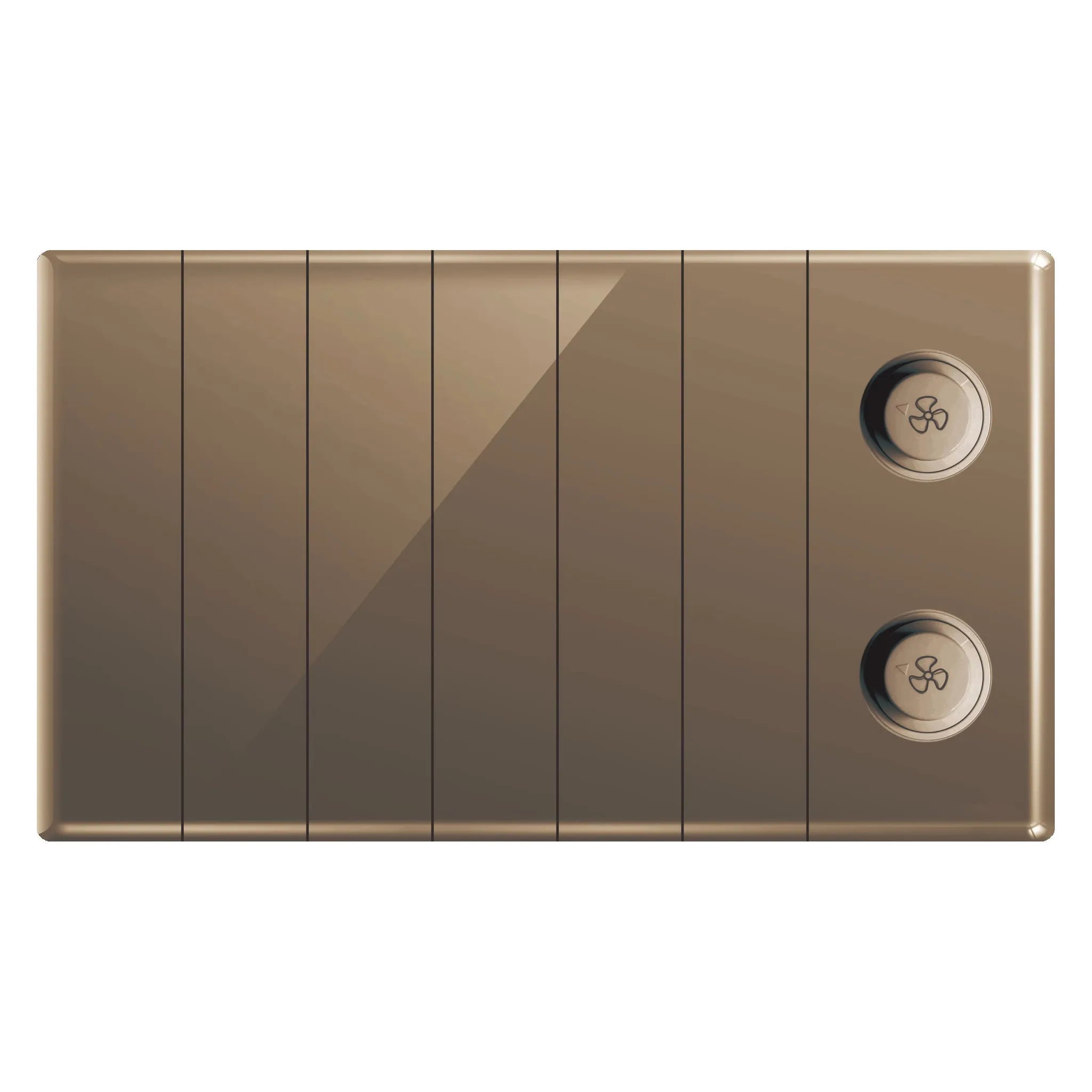 Aqua Glasskin Bronze 6 Switches + 2 Dimmer Price in Pakistan