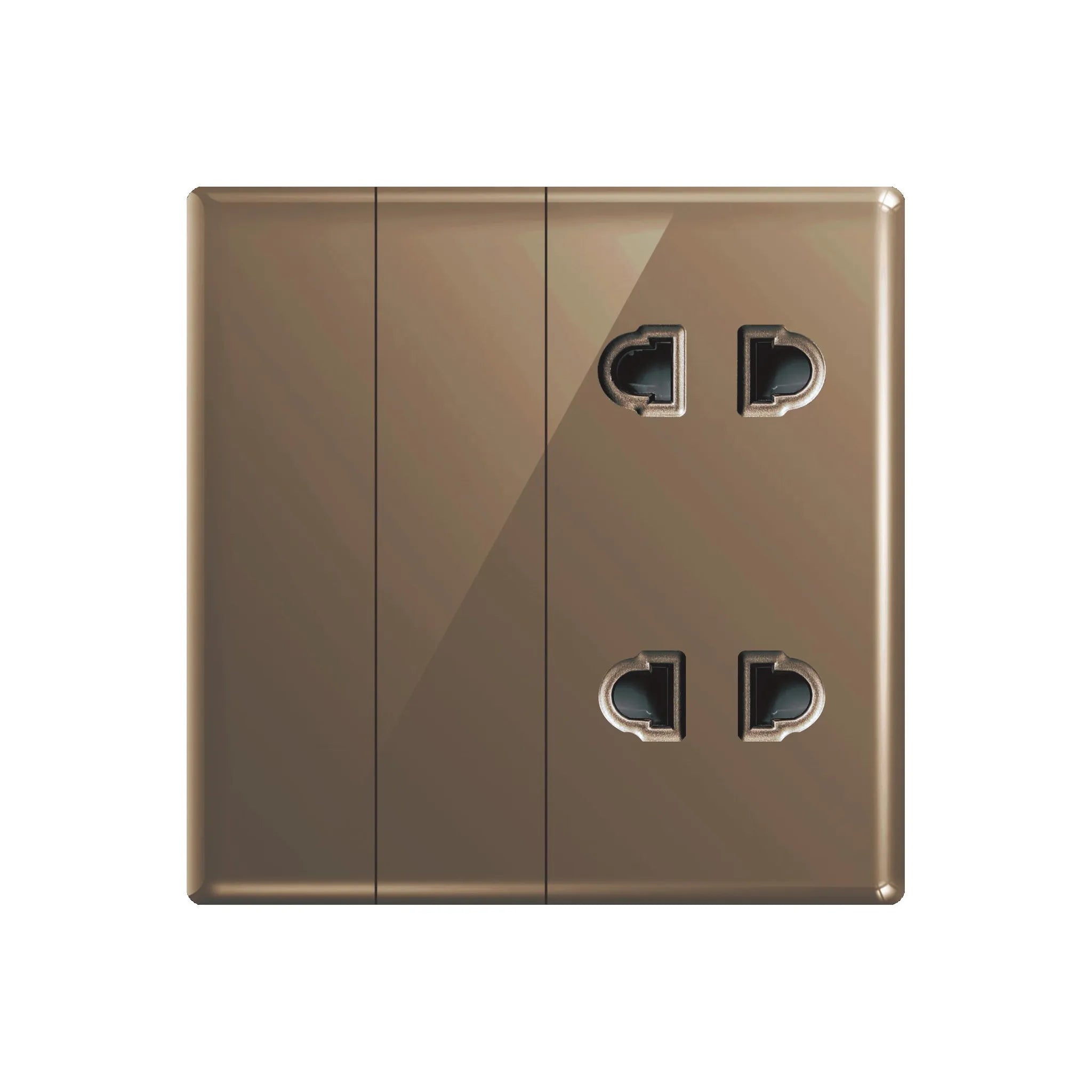 Aqua Glasskin Bronze 2 Switches + 2 Sockets Price in Pakistan