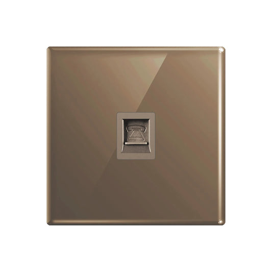 Aqua Glasskin Bronze Telephone Single Socket Price in Pakistan