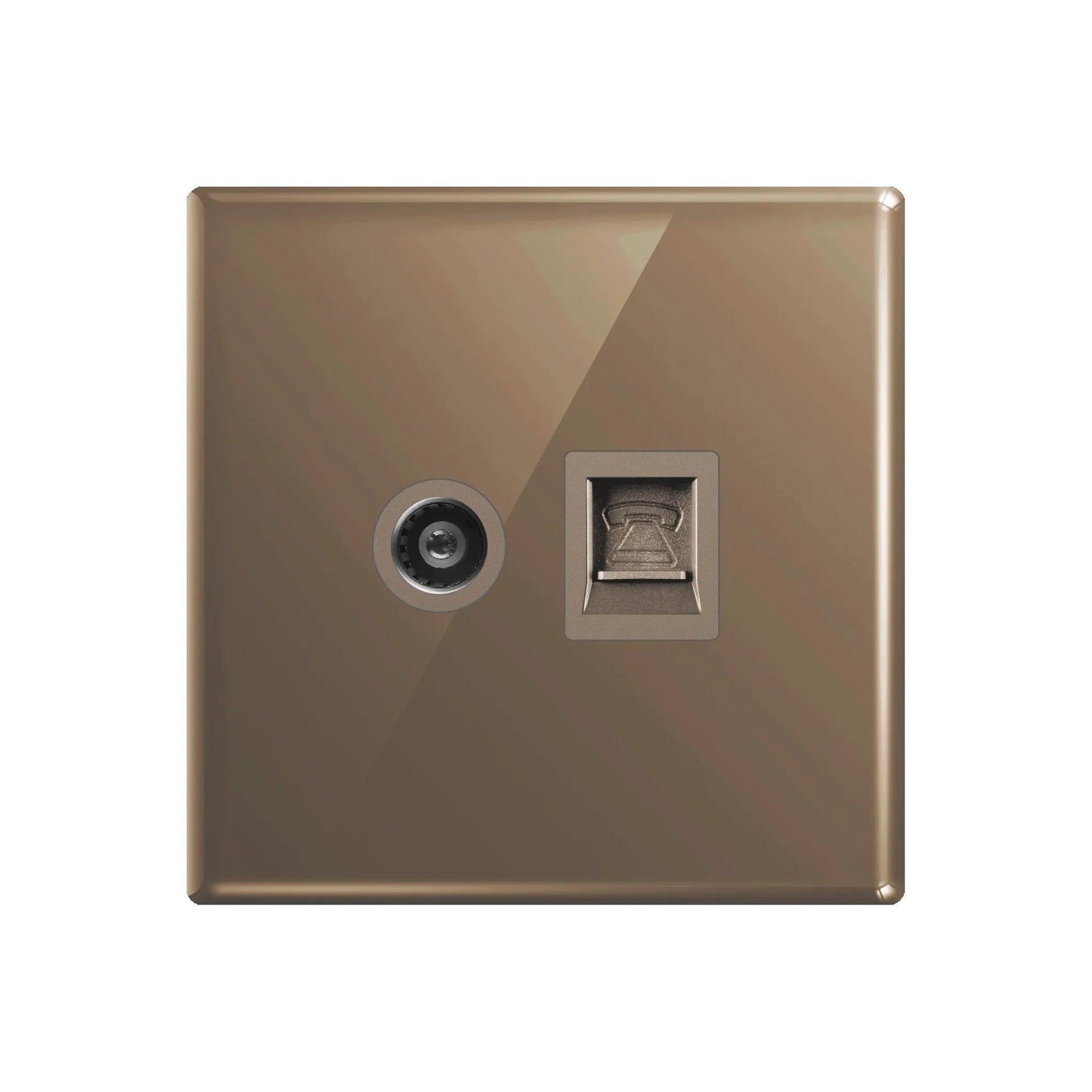 Aqua Glasskin Bronze TV Plus Telephone Socket Price in Pakistan