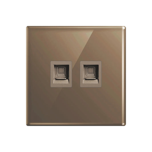Aqua Glasskin Bronze Double Data Socket Price in Pakistan