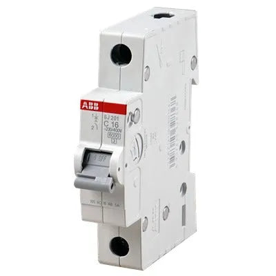 ABB SJ 201 6 KA 1 Pole Miniature Circuit Breaker