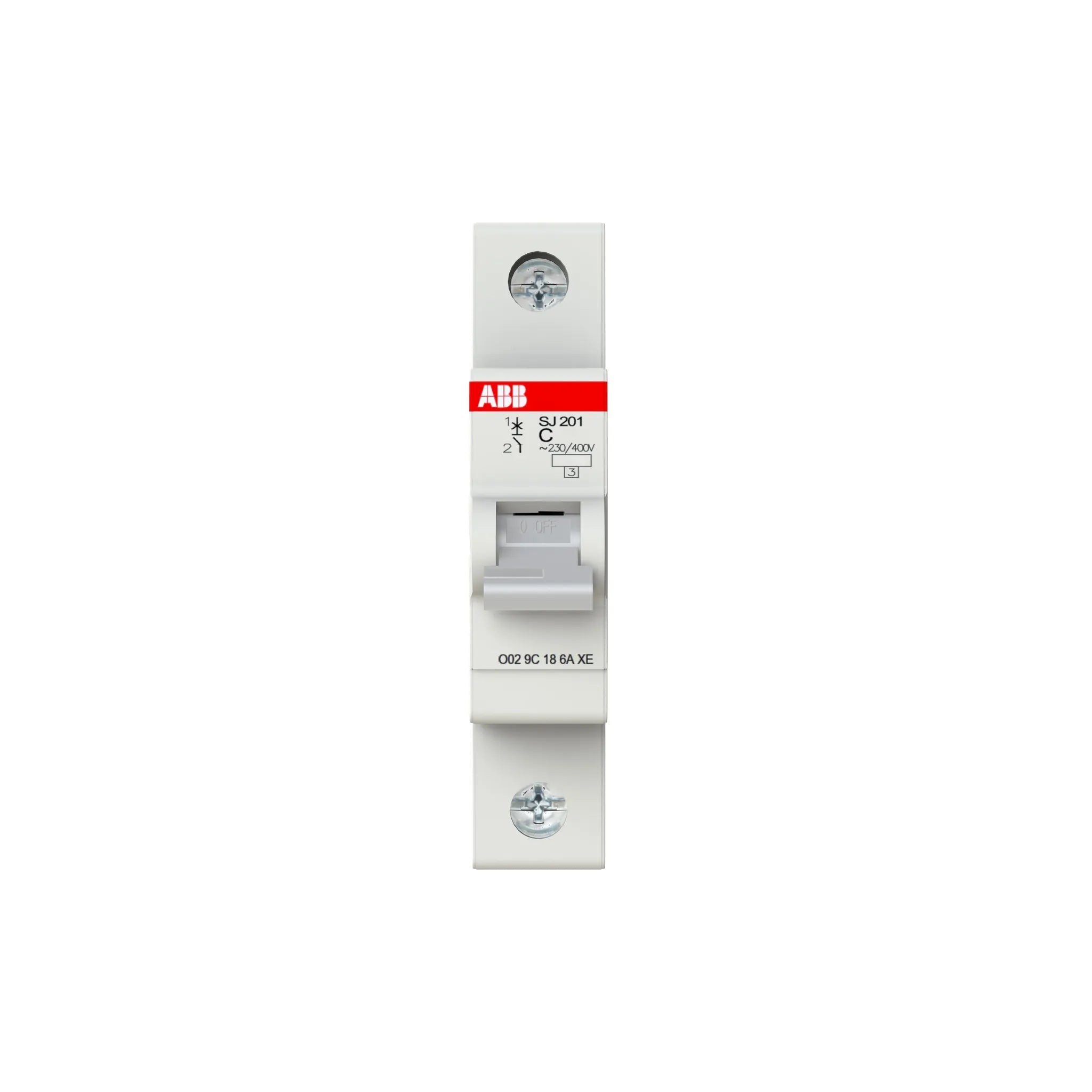 ABB SJ 201 6 KA 1 Pole Miniature Circuit Breaker