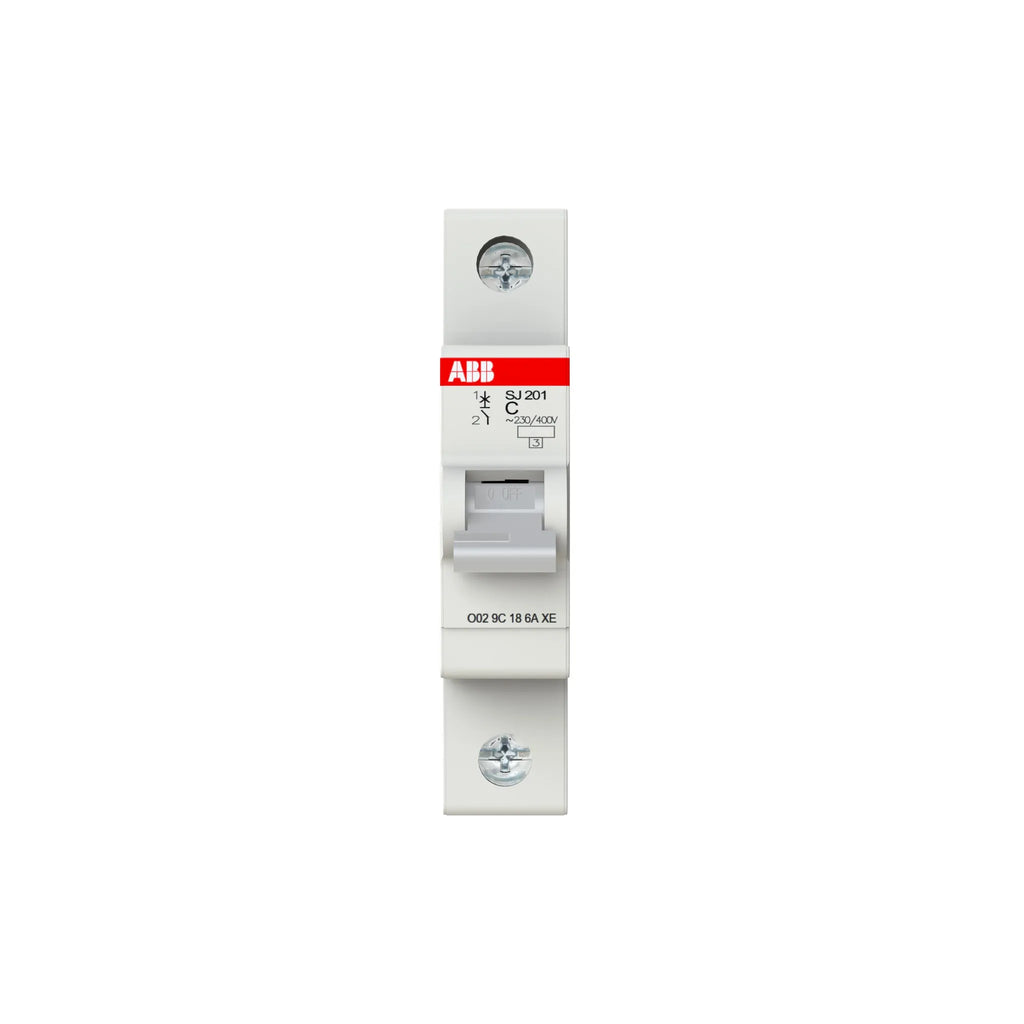 ABB SJ 201 6 KA 1 Pole Miniature Circuit Breaker