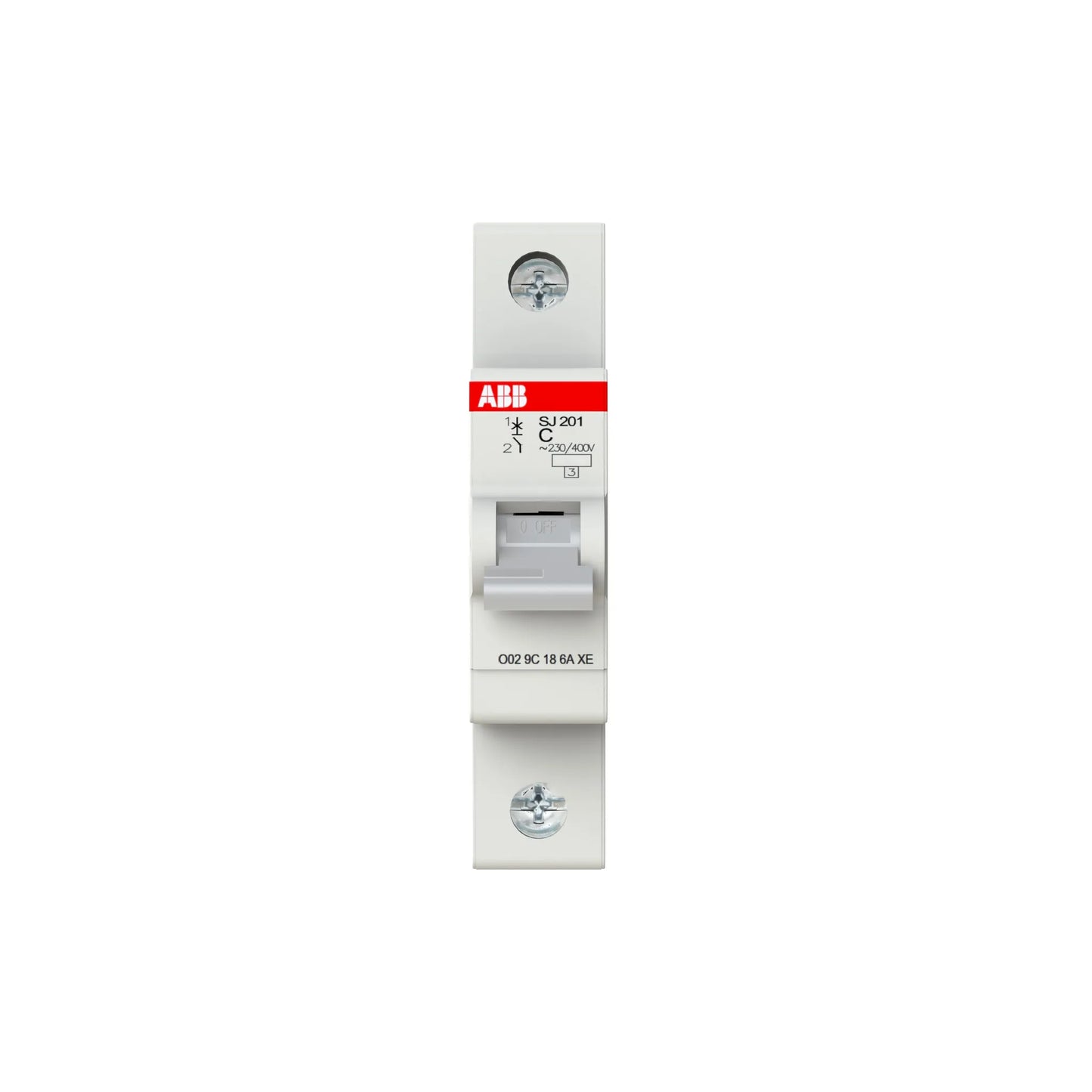 ABB SJ 201 6 KA 1 Pole Miniature Circuit Breaker