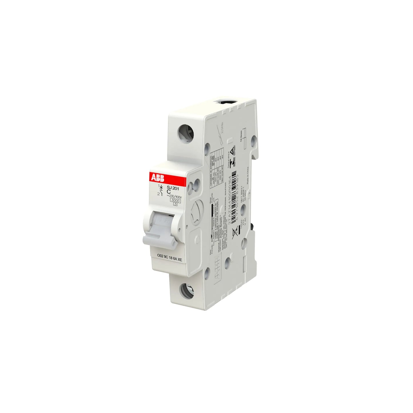ABB SJ 201 6 KA 1 Pole Miniature Circuit Breaker