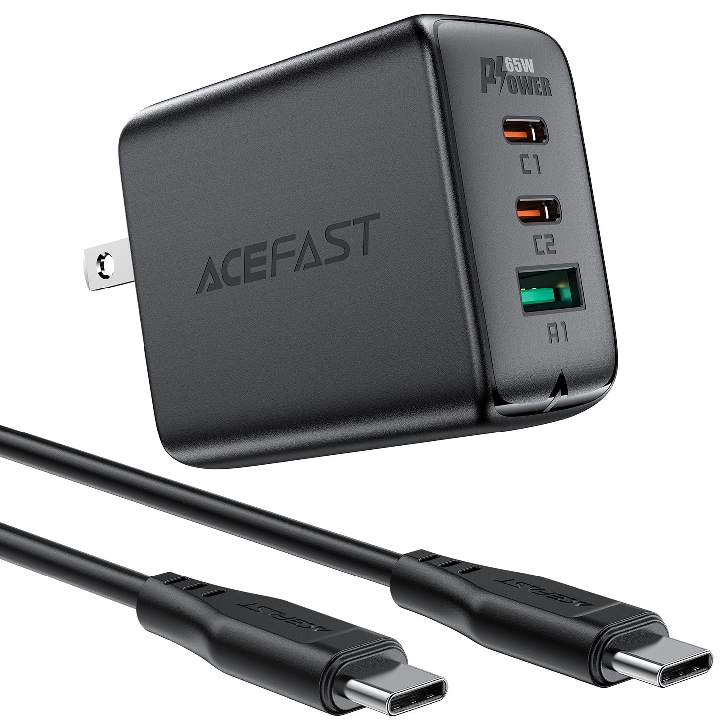 Acefast PD 50W GaN Fast Charge Wall Charger White Price in Pakistan