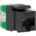 Actassi S-110 Cat6 Connector RJ45 Keystone Unshielded UTP I/O (Black/White)