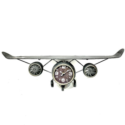 Air Plane Model Metal Wall Clock