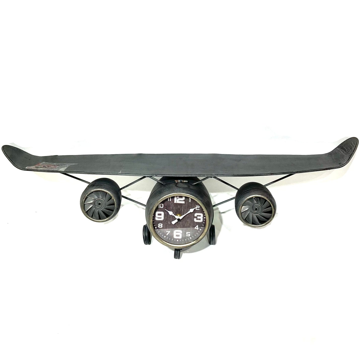 Air Plane Model Metal Wall Clock