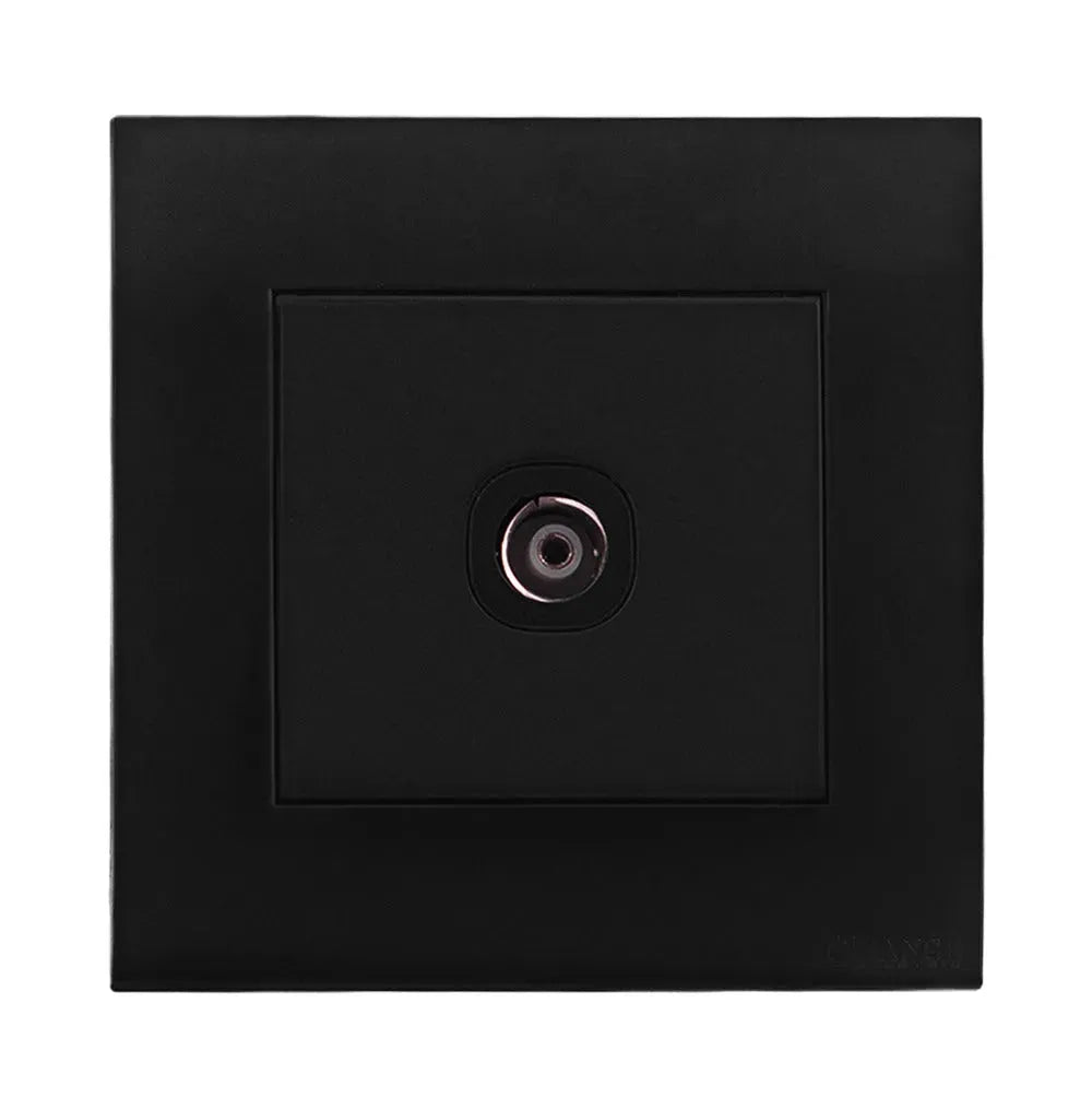 Akoya 1 Gang 4 Wire Telephone Outlet black Price in Pakistan