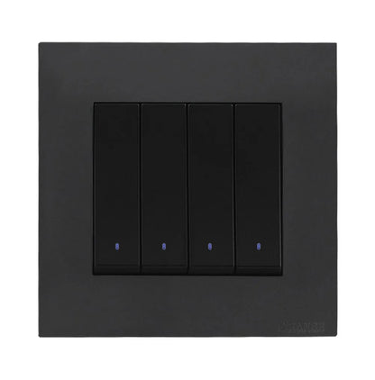 Akoya 2 Gang Flush Switch with Indicator Gun Metallic Price in Pakistan
