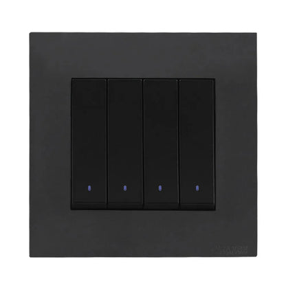 Akoya 2 Gang Flush Switch with Indicator Gun Metallic Price in Pakistan