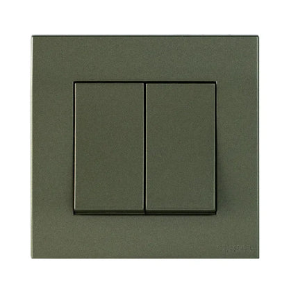 Akoya 7 Gang Flush Switch Black Color Price in Pakistan