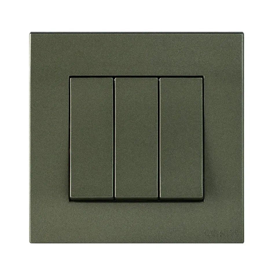 Akoya 8 Gang Flush Switch Black Color Price in Pakistan