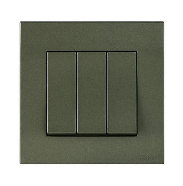 Akoya 8 Gang Flush Switch Black Color Price in Pakistan