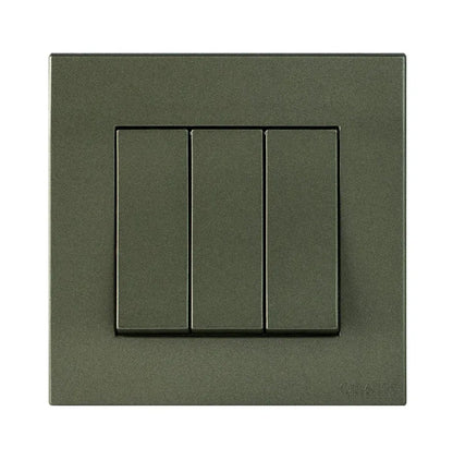 Akoya 8 Gang Flush Switch Black Color Price in Pakistan