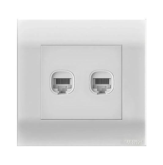 Akoya 2 Gang 2 Way Flush Switch with Indicator White Price in Pakistan