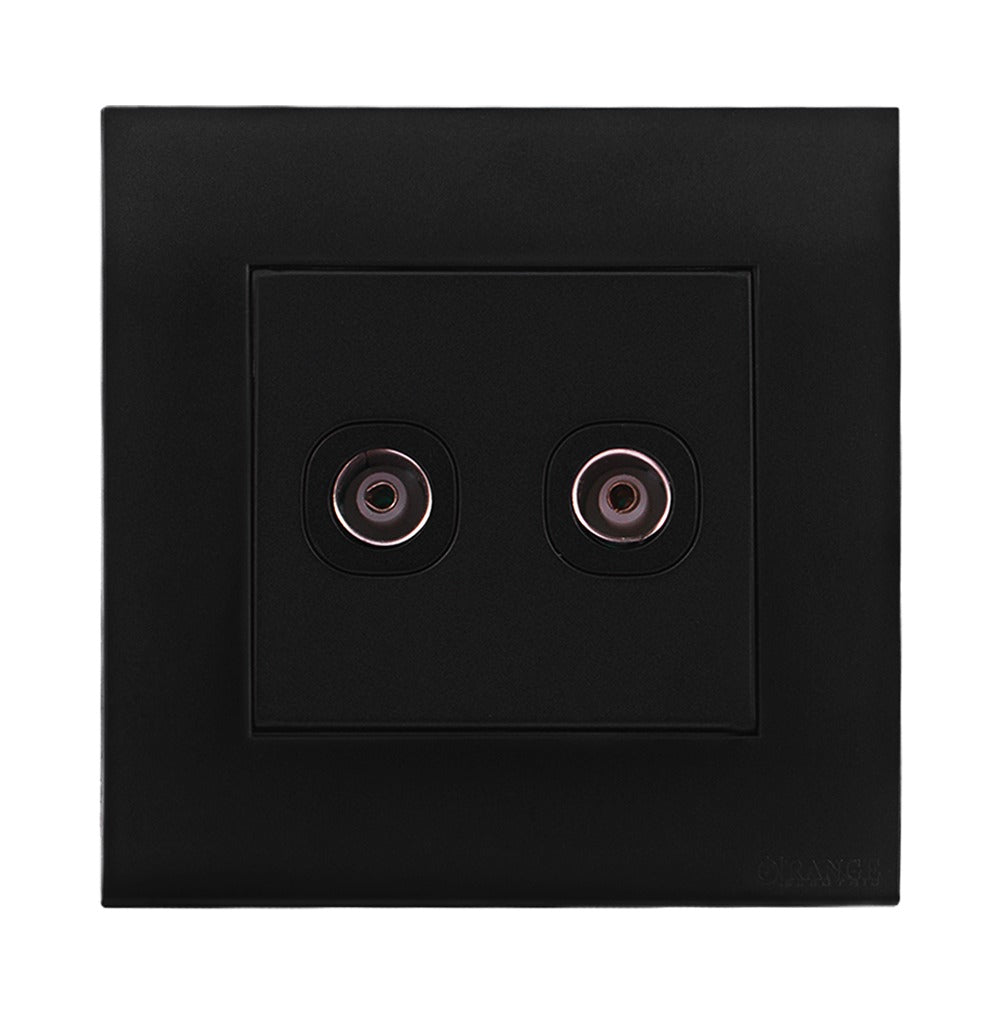 Akoya 2 Gang TV Co – Axial Outlet Black Price in Pakistan