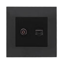 Akoya 2 Gang Tv Co-Axial + Data Outlet