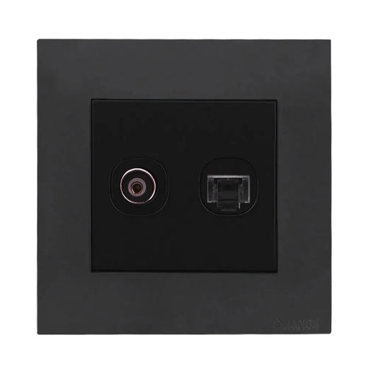 Akoya 2 Gang TV Co – Axial Outlet gun metallic Price in Pakistan