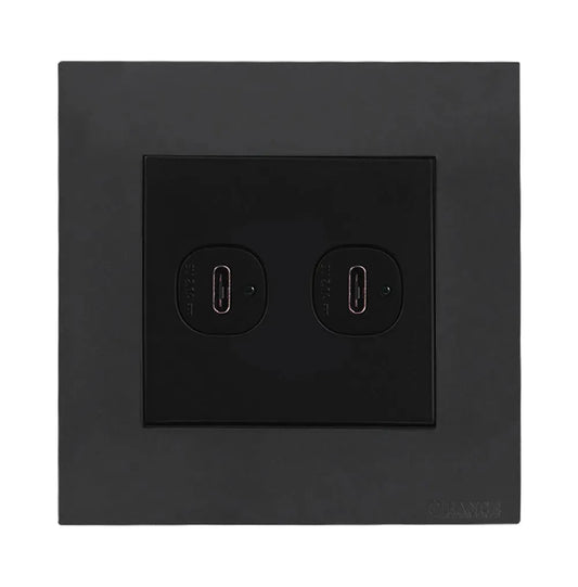 Akoya 1 Gang 8 wire 8 contact Data Outlet Black Price in Pakistan