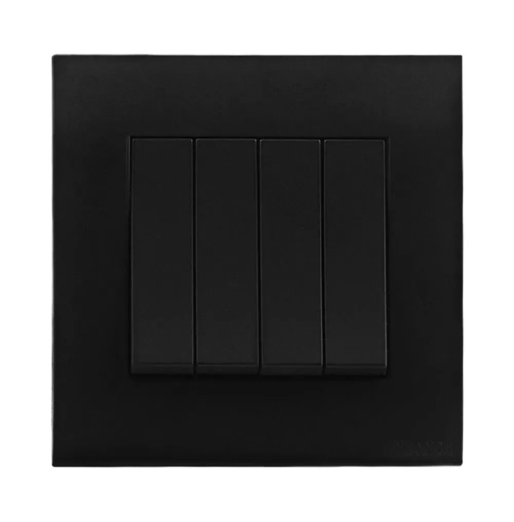 Orange Akoya 5 Gang Flush Switch Topaz Color Price in Pakistan