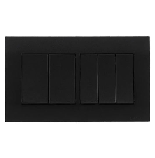 Orange Akoya 6 Gang Flush Switch Topaz Color Price in Pakistan