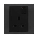Akoya Flat Pin Single Switch Socket 13Amp