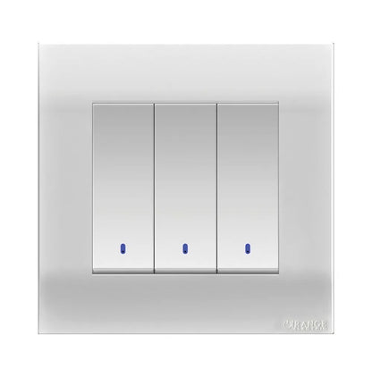 Akoya 1 Gang Flush Switch with Indicator White Price in Pakistan