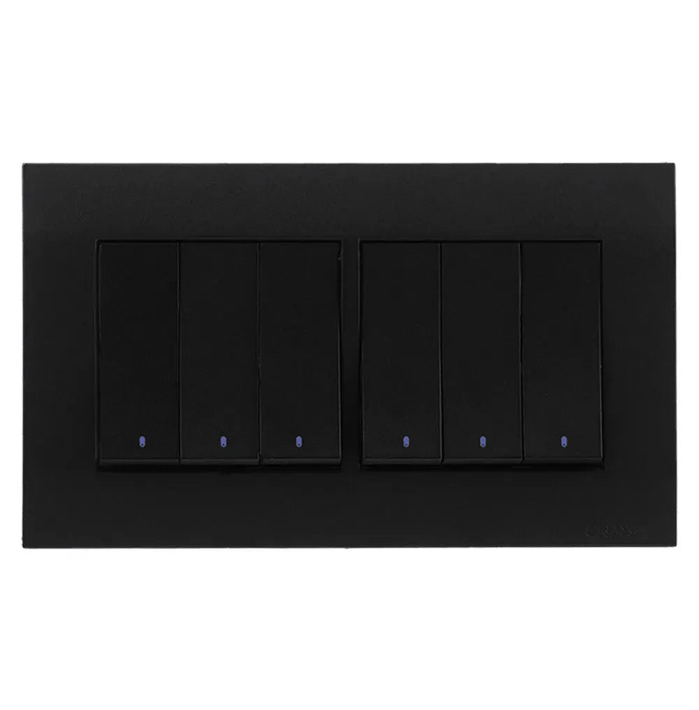 akoya 1 6 gang flush switch with indicator Price in Pakistan Main image