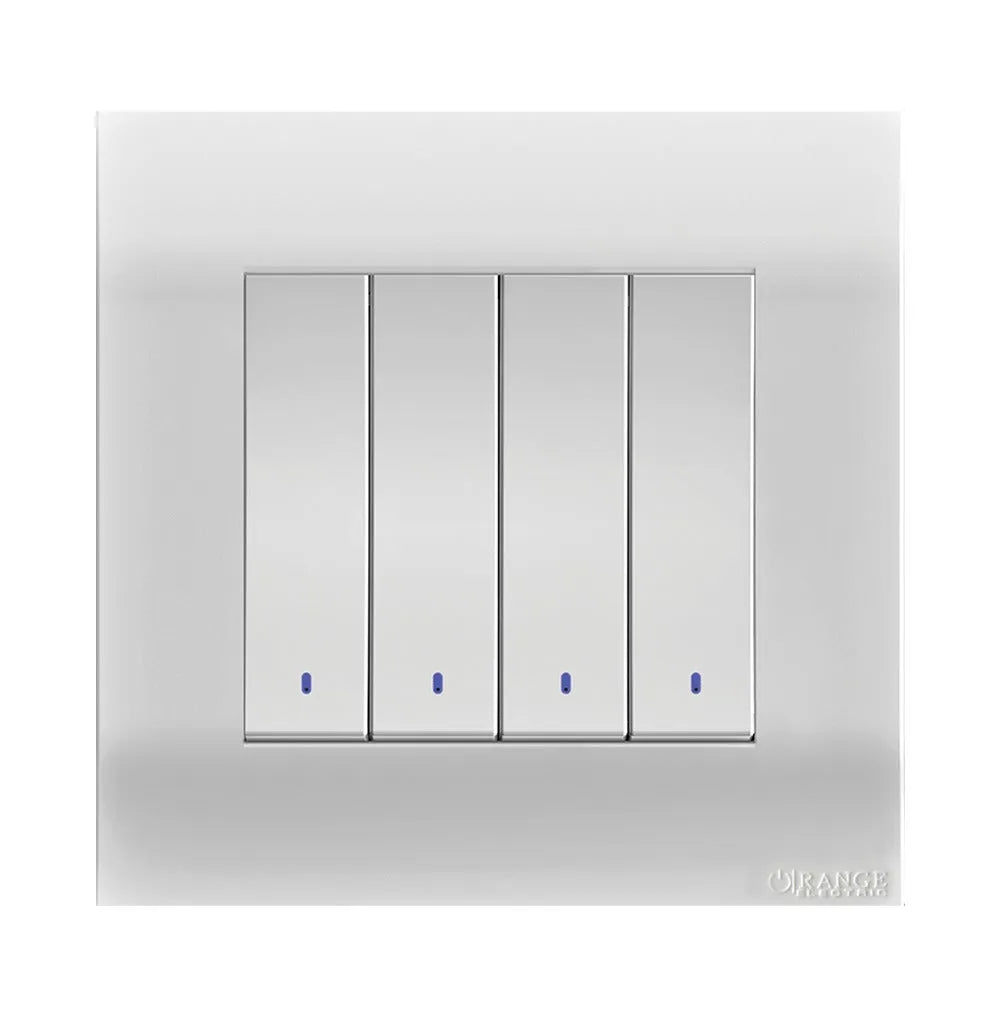 Akoya 2 Gang Flush Switch with Indicator White Price in Pakistan