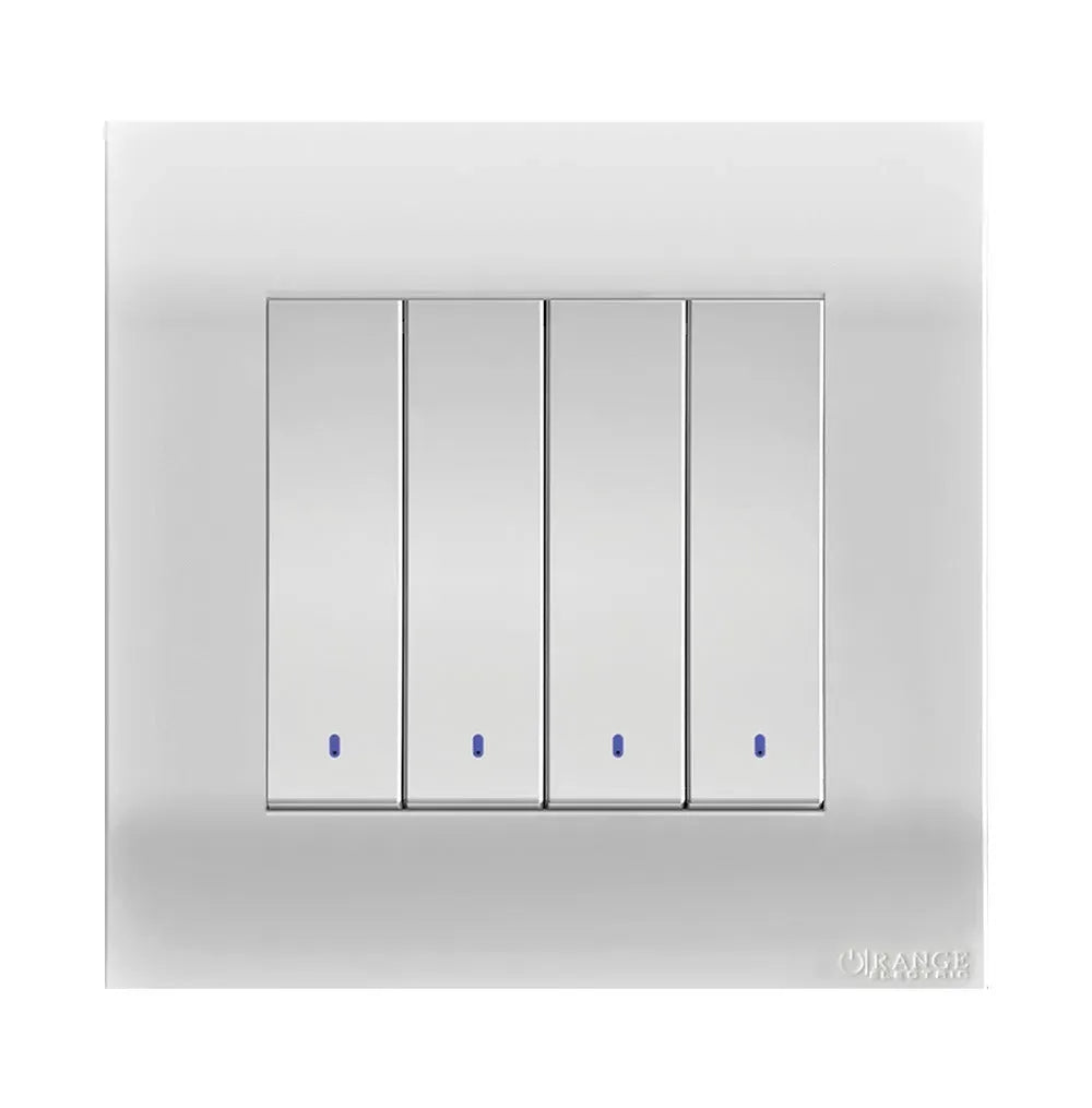 Akoya 2 Gang Flush Switch with Indicator White Price in Pakistan