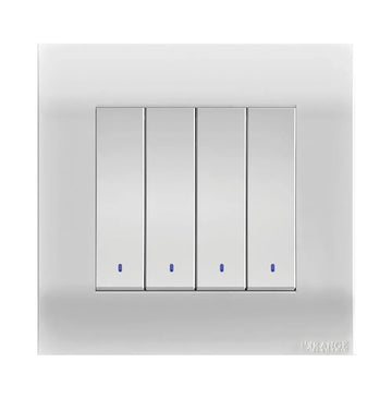 Akoya 2 Gang Flush Switch with Indicator White Price in Pakistan