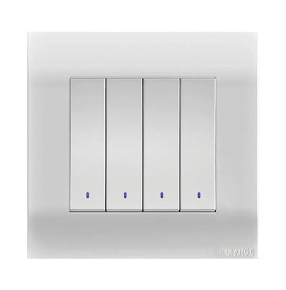 Akoya 2 Gang Flush Switch with Indicator White Price in Pakistan