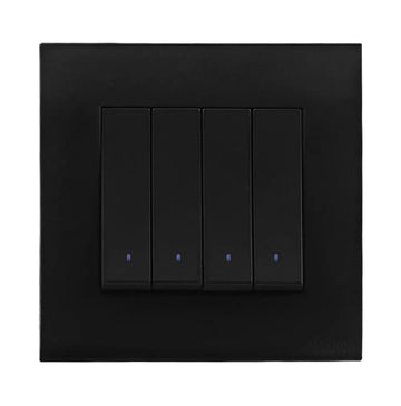 Akoya 2 Gang Flush Switch with Indicator Black Price in Pakistan