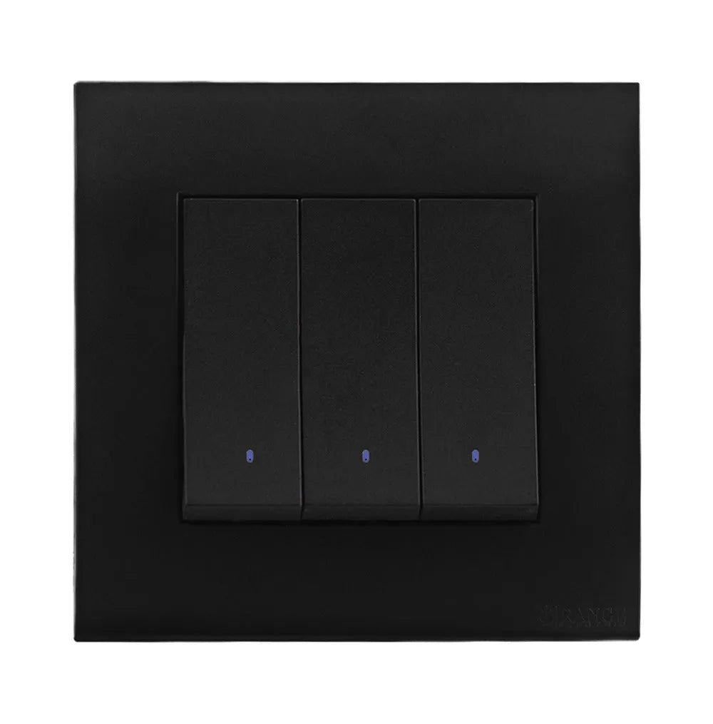 Akoya 1 Gang Flush Switch with Indicator Black Price in Pakistan