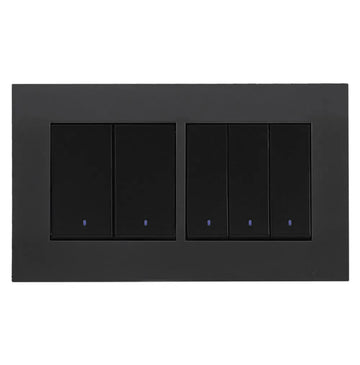 Akoya 4 Gang Flush Switch with Indicator Gun Metallic Price in Pakistan