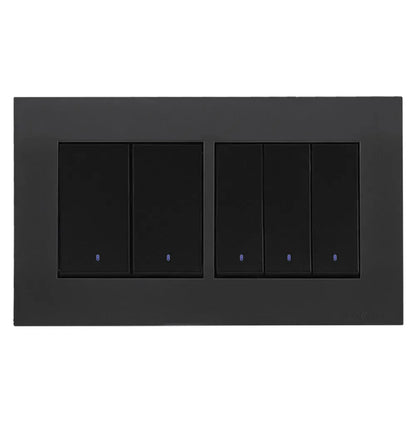 Akoya 4 Gang Flush Switch with Indicator Gun Metallic Price in Pakistan