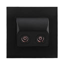 Akoya Angled Tv Co-Axial Outlet (75ohm)