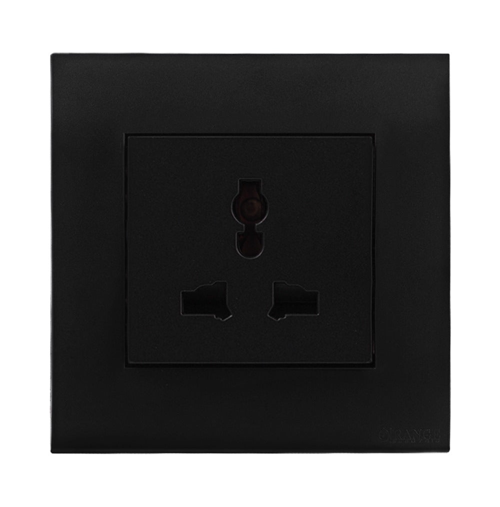 Akoya Single Multi Unswitched Socket Outlet Black Price in Pakistan 
