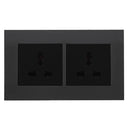 Akoya Twin Multi Unswitch Socket Outlet