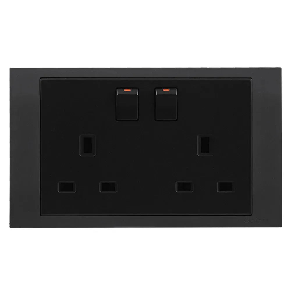 Akoya Twin Switch Socket Outlet 13 Amp Secondary image